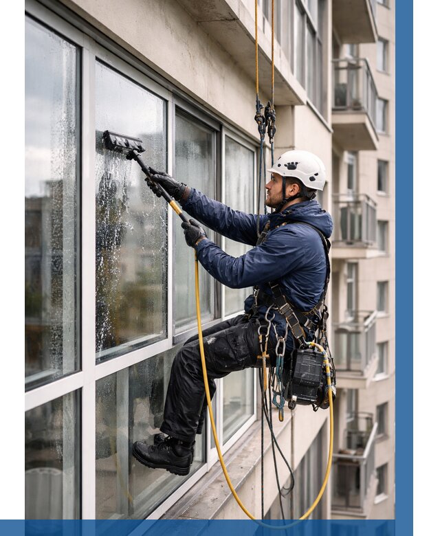 Мойка балконного остекления в Костомукше от 3571 р. | ВЫСОТНИК-Ктм