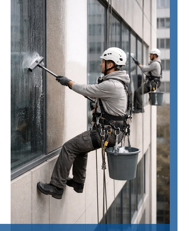 Мойка фасадов зданий в Костомукше под ключ от 357 р. | ВЫСОТНИК-Ктм