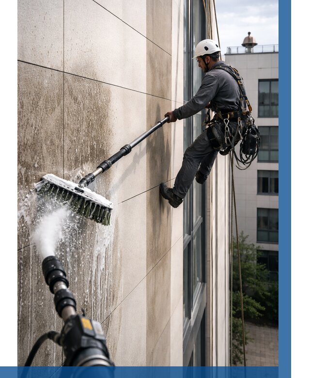 Мойка фасада из керамогранита в Костомукше от 306 р. | ВЫСОТНИК-Ктм