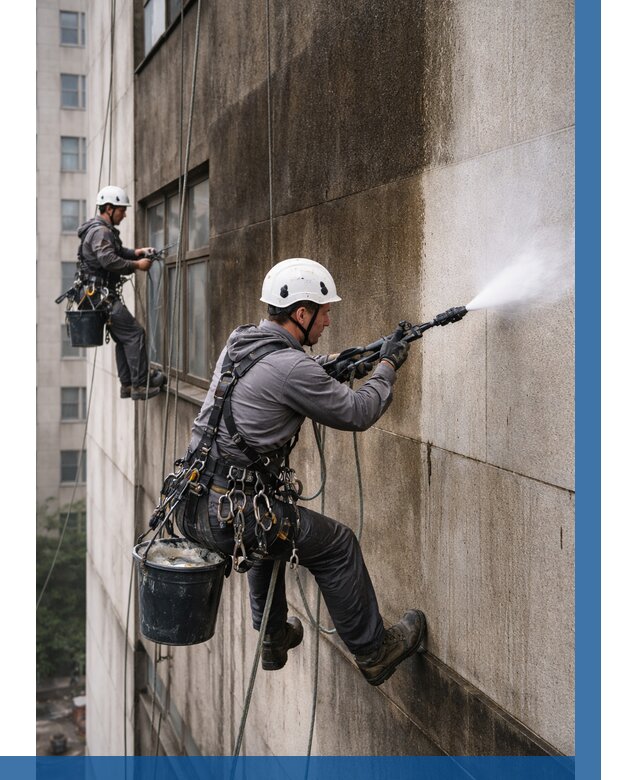 Очистка фасада от копоти в Костомукше от 255 р. | ВЫСОТНИК-Ктм