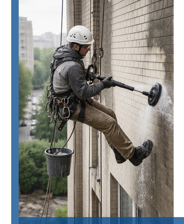 Очистка фасада от копоти в Костомукше профессионально и безопасно