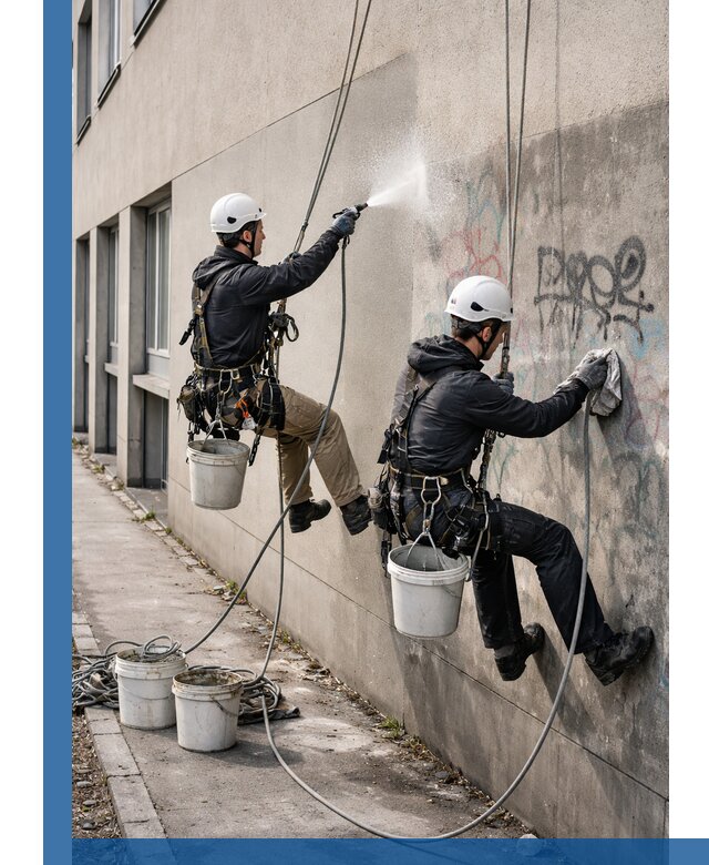 Антиграффити покрытие фасада с защитой от надписей в Костомукше