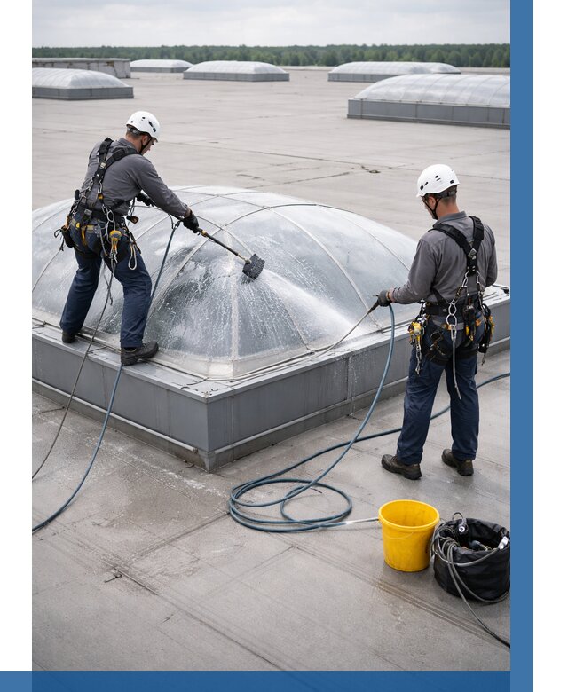 Мойка зенитных фонарей в Костомукше, заказать от 4591 р. | ВЫСОТНИК-Ктм