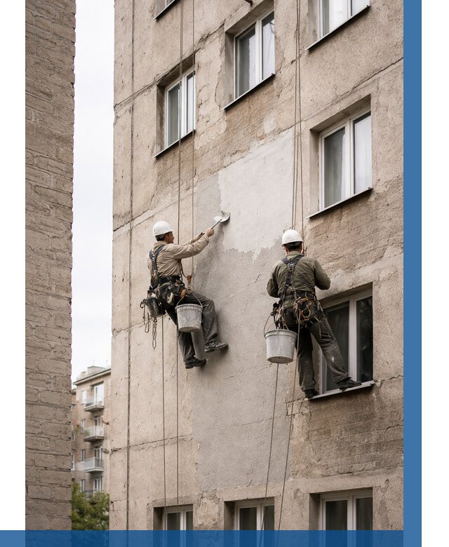 Косметический ремонт фасада в Костомукше от 1122 р. | ВЫСОТНИК-Ктм