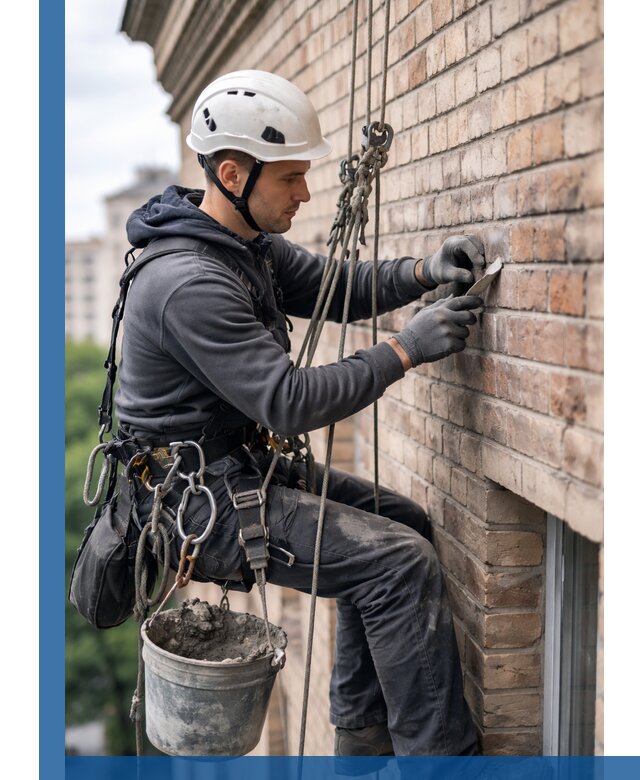 Качественный ремонт кирпичной кладки фасада в Костомукше с гарантией