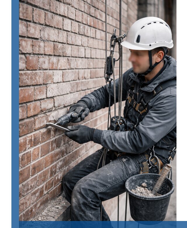 Расшивка кирпичных швов фасадов и стен, ремонт в Костомукше