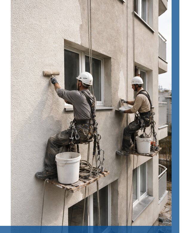 Нанесение короеда на фасад в Костомукше от 459 р. | ВЫСОТНИК-Ктм