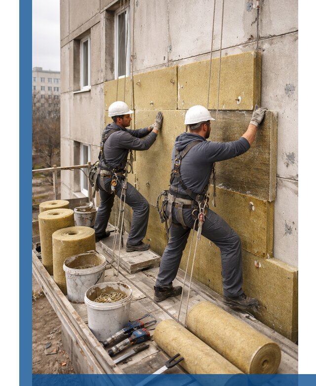 Утепление фасада минватой в Костомукше под ключ с гарантией