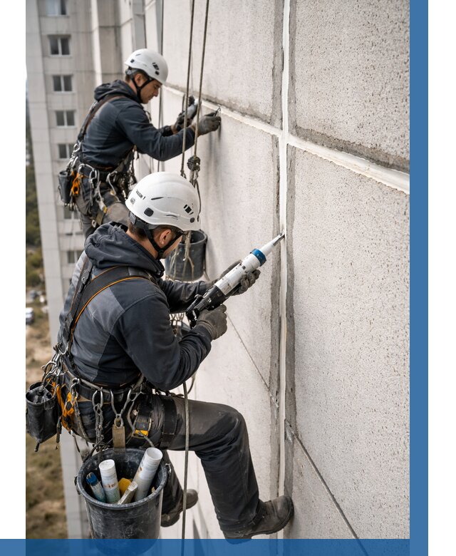 Герметизация межпанельных швов в Костомукше от 714 р. | ВЫСОТНИК-Ктм