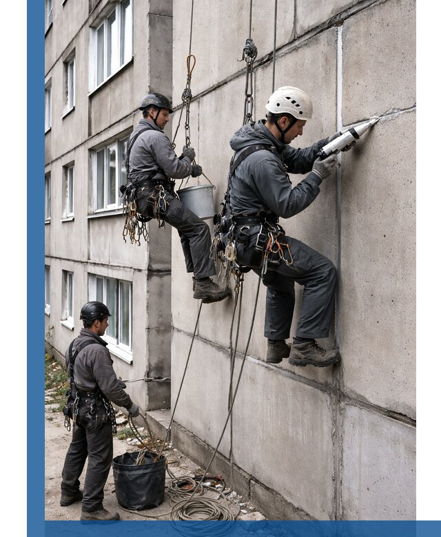 Герметизация межпанельных швов в Костомукше с гарантией герметичности