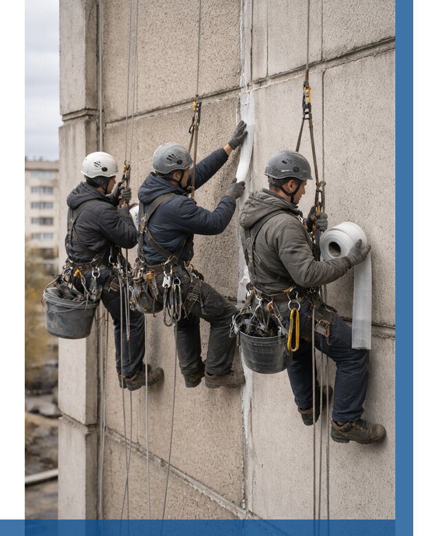 Ремонт межпанельных швов в Костомукше от 765 р. | ВЫСОТНИК-Ктм