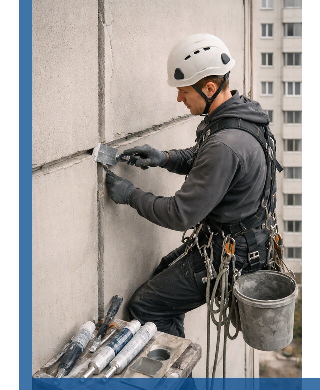 Ремонт межпанельных швов в Костомукше герметизация и восстановление