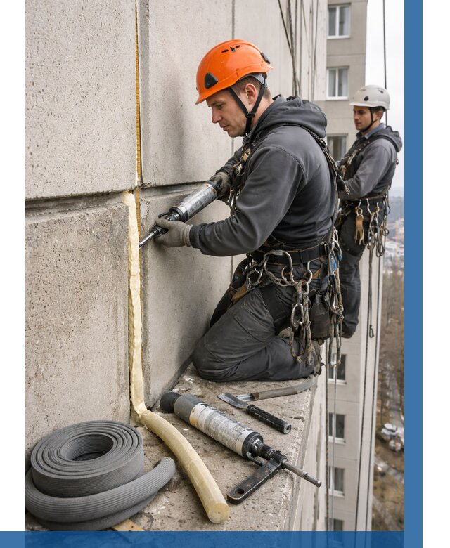 Теплый шов межпанельные швы в Костомукше от 714 р. | ВЫСОТНИК-Ктм