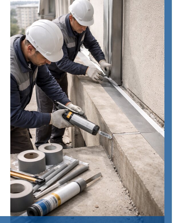 Герметизация примыкания балкона в Костомукше от 4591 р. | ВЫСОТНИК-Ктм