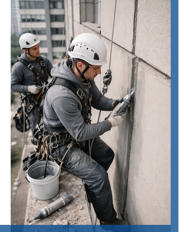 Ремонт деформационных швов здания в Костомукше от 1020 р. | ВЫСОТНИК-Ктм