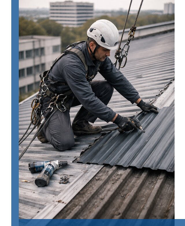 Ремонт профнастила на кровле в Костомукше, работы под ключ