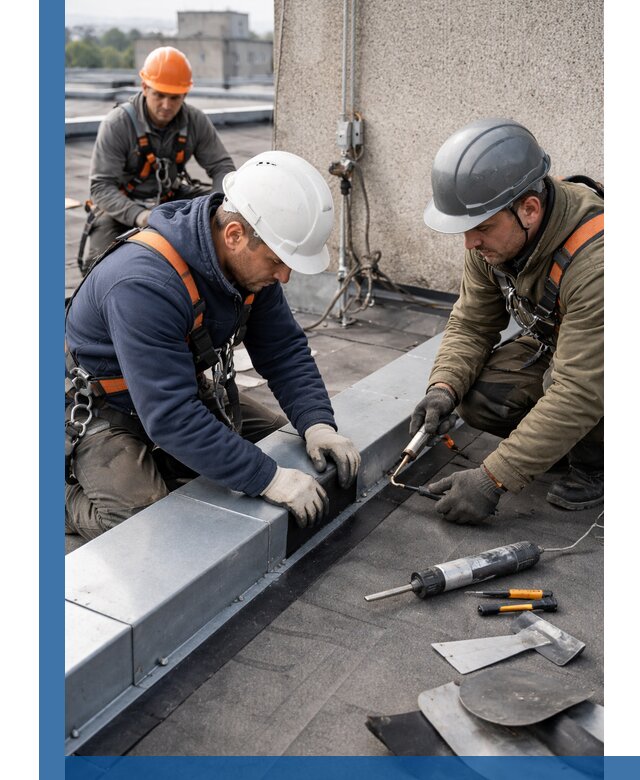 Ремонт кровельных примыканий в Костомукше профессионально