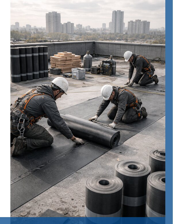 Монтаж мягкой кровли под ключ в Костомукше от 459 р. | ВЫСОТНИК-Ктм