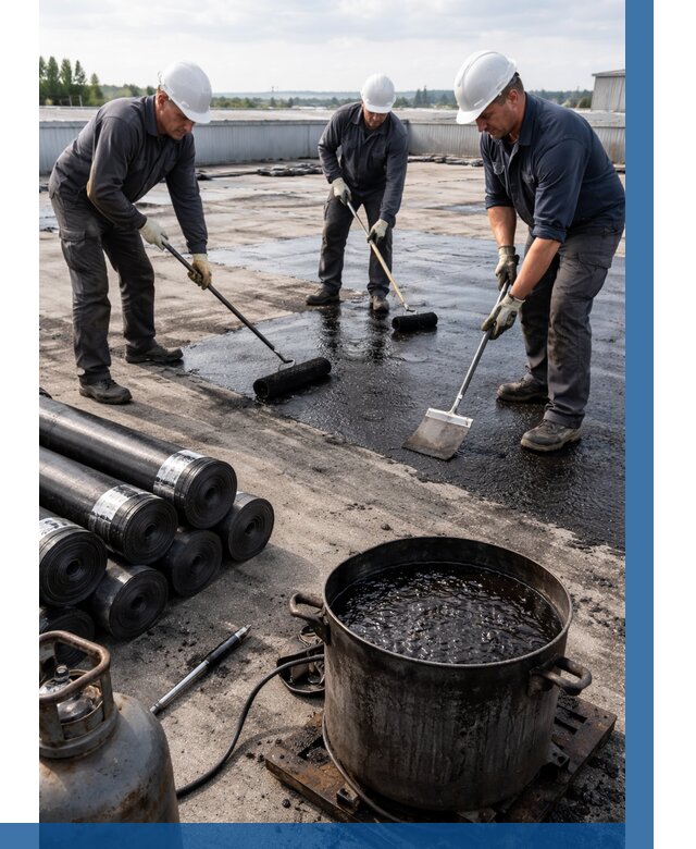 Гидроизоляция кровли мастикой в Костомукше от 612 р. | ВЫСОТНИК-Ктм