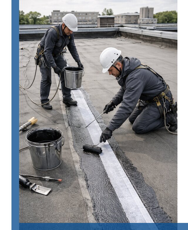 Гидроизоляция кровли мастикой в Костомукше надежная защита