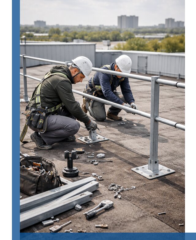 Монтаж кровельного ограждения в Костомукше под ключ с гарантией