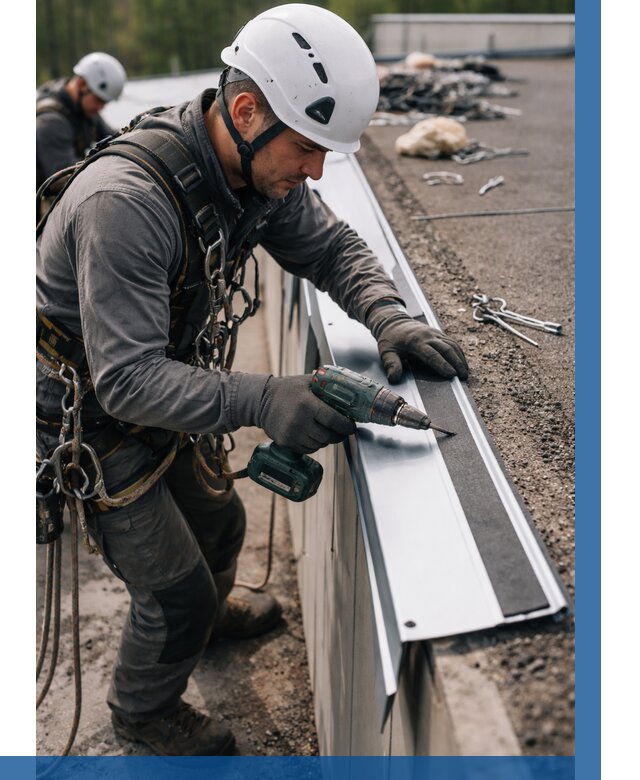 Монтаж капельника на кровле в Костомукше от 306 р. | ВЫСОТНИК-Ктм