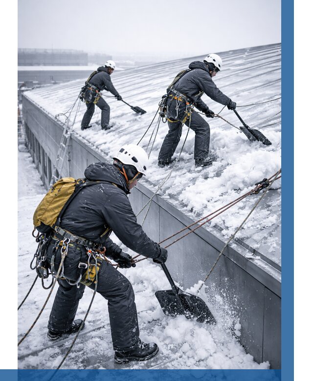 Очистка навесов от снега в Костомукше от 4591 р. | ВЫСОТНИК-Ктм