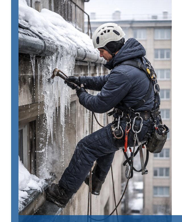 Удаление наледи и чистка водостоков в Костомукше оперативно и безопасно