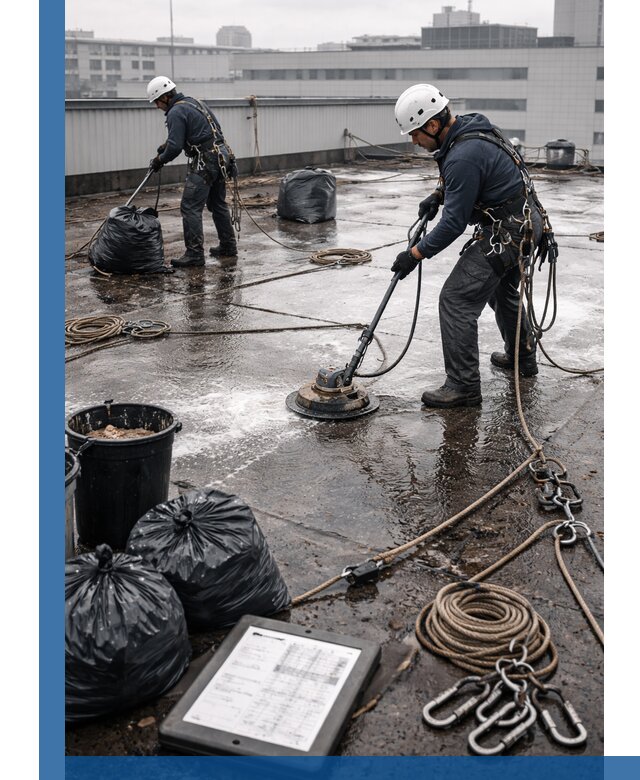 Плановая очистка кровли по графику в Костомукше для безопасности