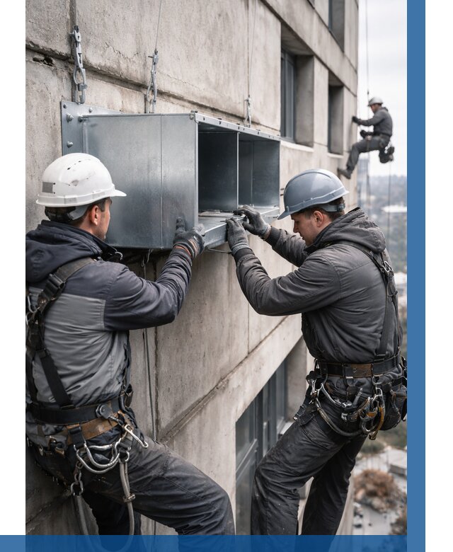 Монтаж вентиляционных коробов в Костомукше от 3061 р. | ВЫСОТНИК-Ктм