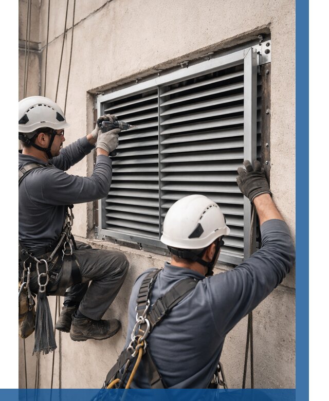 Монтаж вентиляционных решеток в Костомукше от 4591 р. | ВЫСОТНИК-Ктм