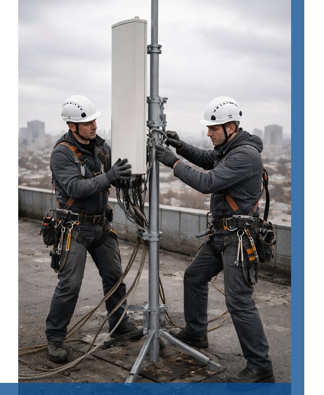 Монтаж антенн связи на крыше в Костомукше от 8672 р. | ВЫСОТНИК-Ктм