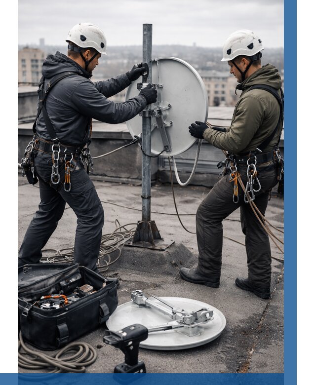 Демонтаж антенн на крыше в Костомукше от 4591 р. | ВЫСОТНИК-Ктм