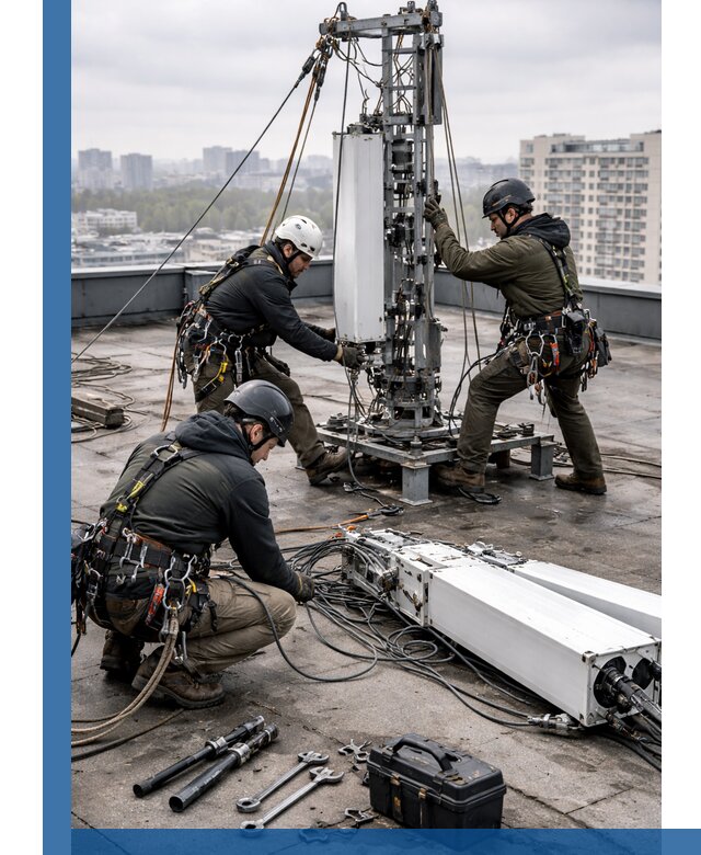 Демонтаж антенн на крыше зданий в Костомукше с гарантией