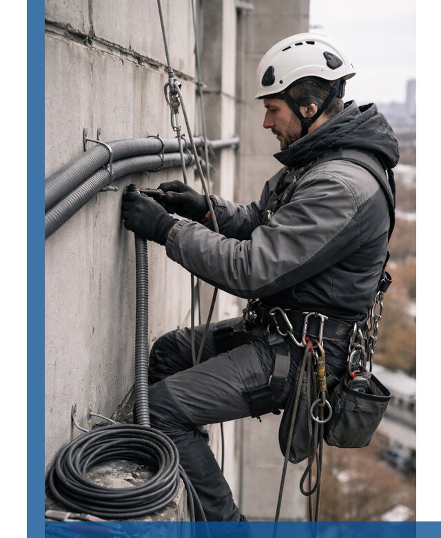 Профессиональный монтаж гофры для кабеля в Костомукше с гарантией