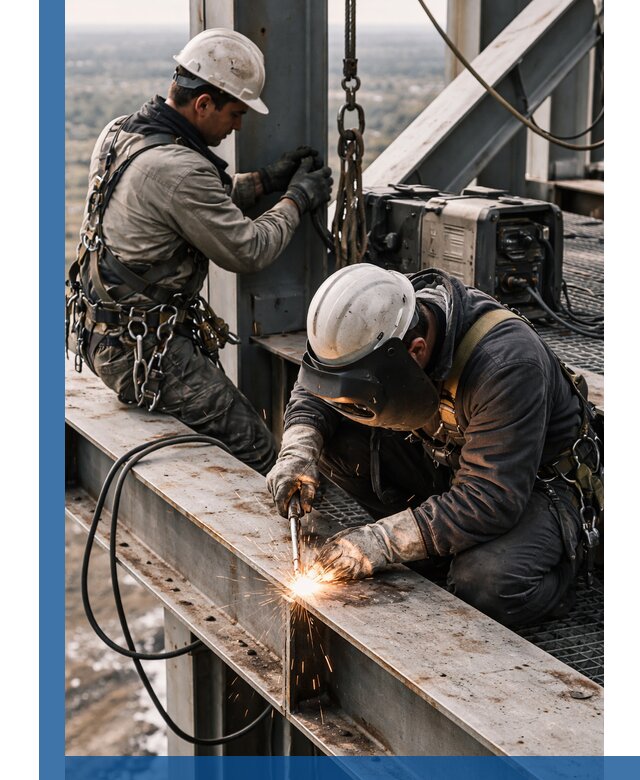 Высотные сварочные работы в Костомукше для промышленных объектов