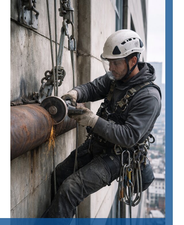 Резка металла на высоте в Костомукше по цене от 4591 р. | ВЫСОТНИК-Ктм