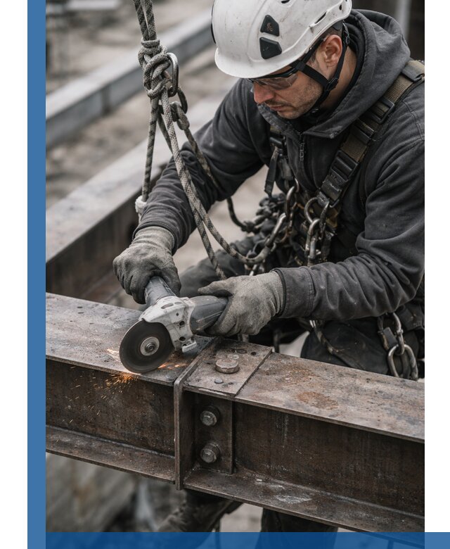 Резка металла на высоте в Костомукше для зданий и конструкций