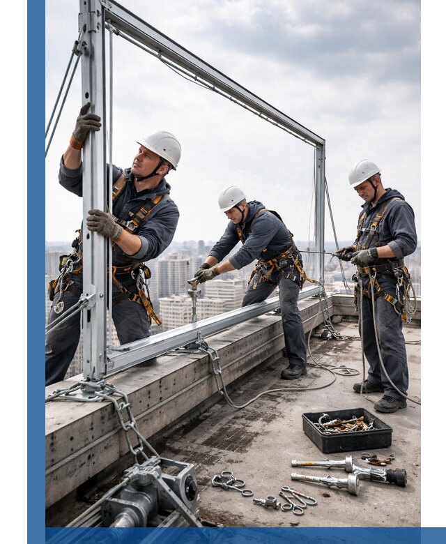 Монтаж крышных рекламных конструкций под ключ в Костомукше