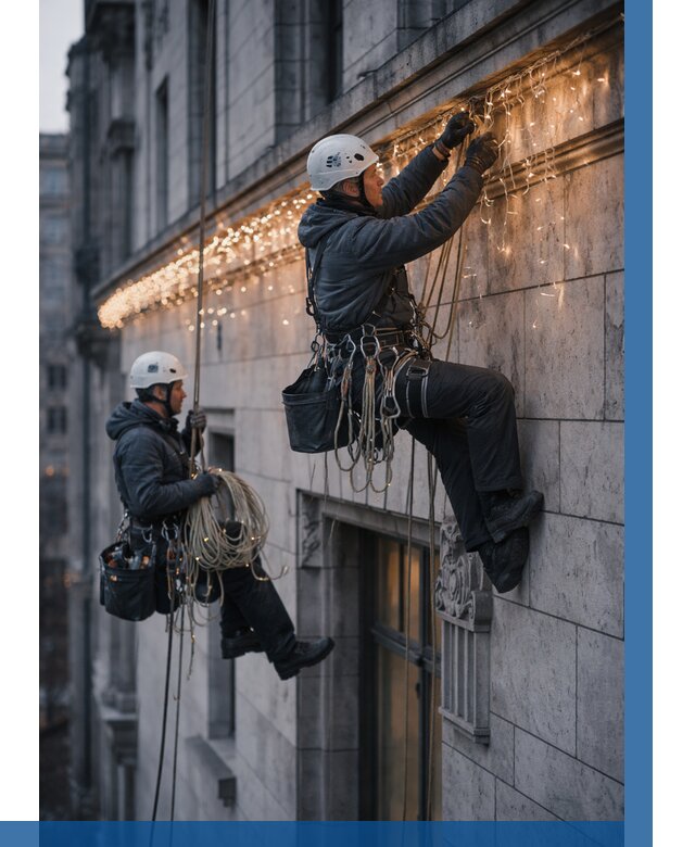 Монтаж новогодней иллюминации в Костомукше от 8672 р. | ВЫСОТНИК-Ктм