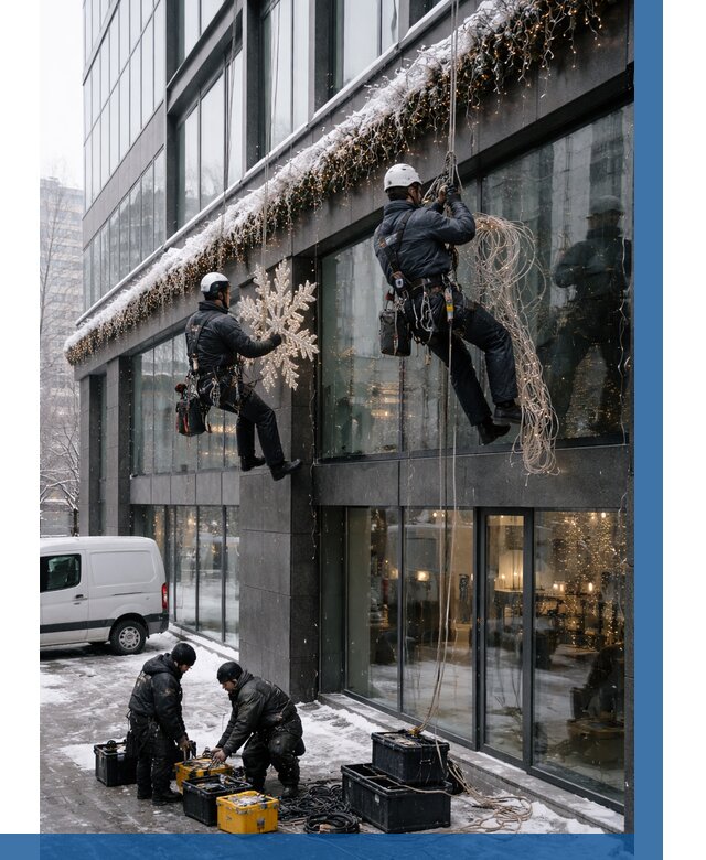 Демонтаж новогоднего оформления в Костомукше от 5611 р. | ВЫСОТНИК-Ктм