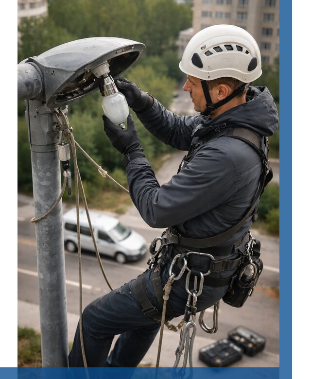 Замена ламп на высоте в Костомукше от 2551 р. | ВЫСОТНИК-Ктм