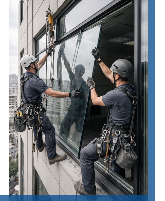 Замена стеклопакетов на высоте в Костомукше от 5611 р. | ВЫСОТНИК-Ктм