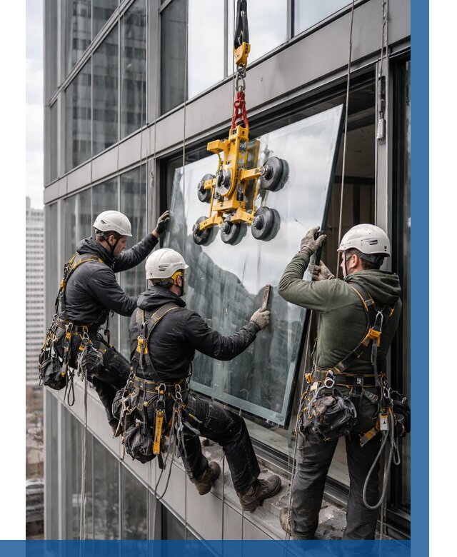 Фасадное остекление зданий под ключ в Костомукше от 10202 р. | ВЫСОТНИК-Ктм