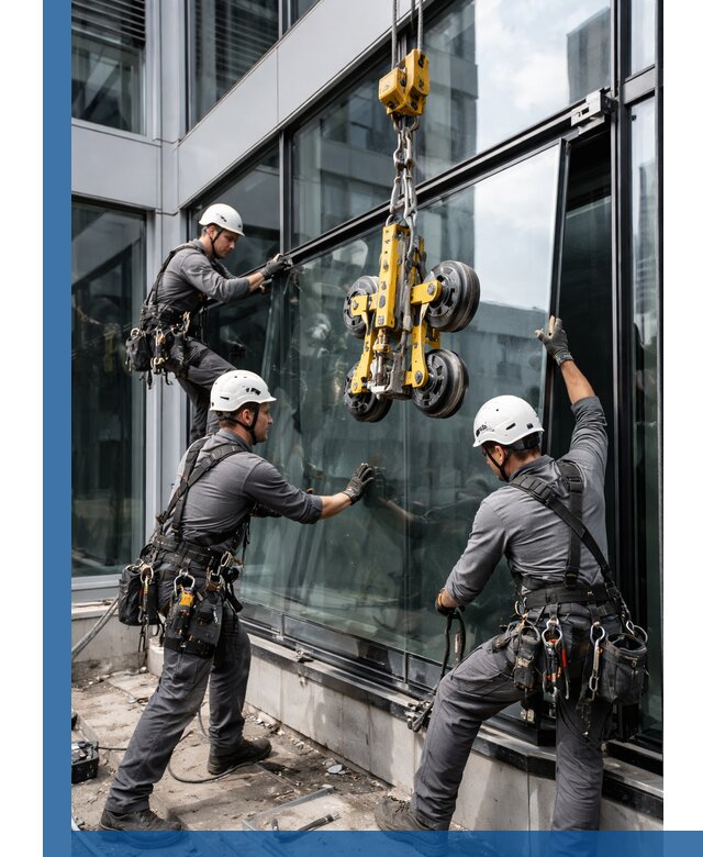 Структурное остекление фасадов в Костомукше монтаж и обслуживание