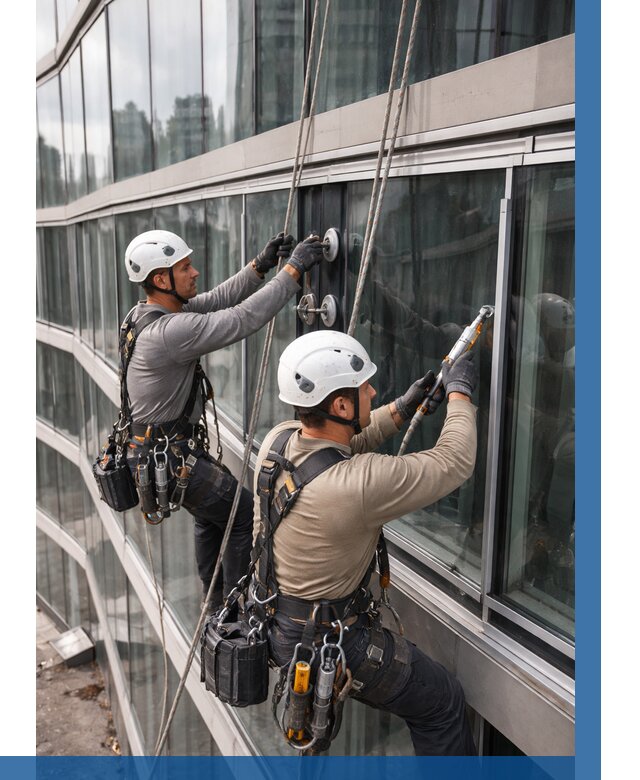 Радиусное остекление фасада в Костомукше от 12242 р. | ВЫСОТНИК-Ктм