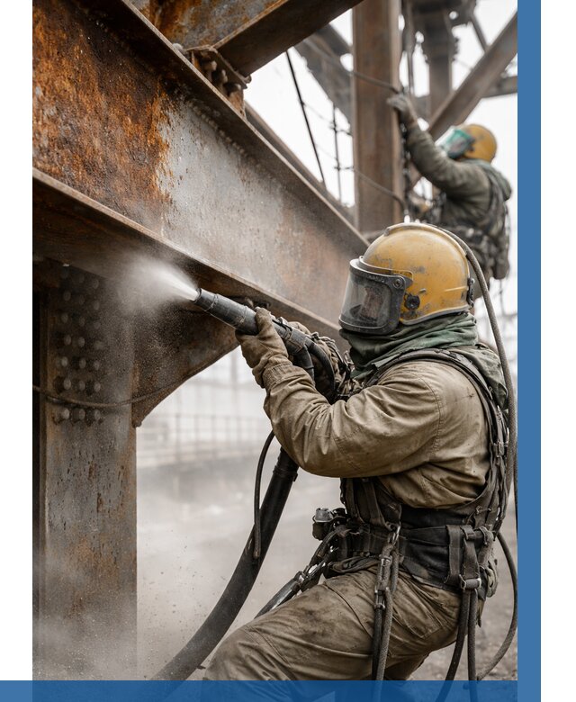 Пескоструйная очистка металлоконструкций в Костомукше по 612 р.  ВЫСОТНИК-Ктм