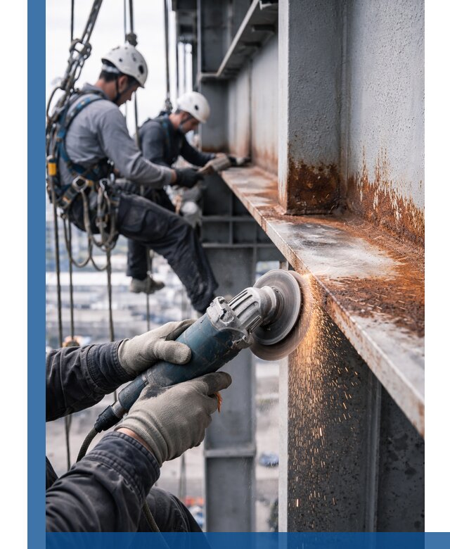 Зачистка металла от ржавчины и подготовка поверхностей в Костомукше