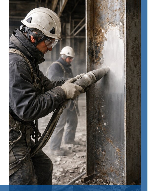 Удаление старой краски с металла в Костомукше от 459 р. | ВЫСОТНИК-Ктм