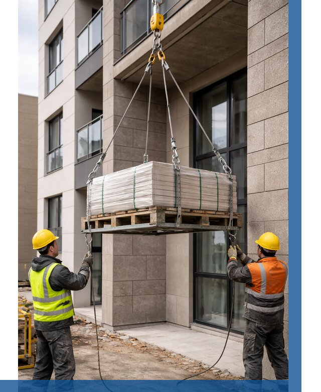 Подъем керамогранита на этаж в Костомукше от 3571 р. | ВЫСОТНИК-Ктм